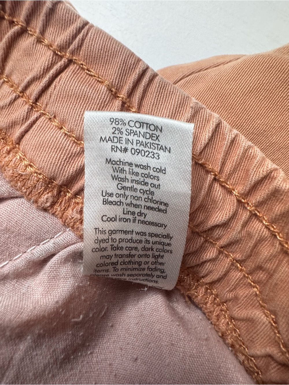 PacSun Men's Rust-Brown Cotton Drawstring Shorts - Picture 4 of 7
